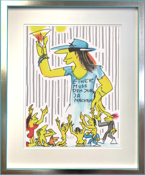 UDO LINDENBERG: Einer muss den Job ja machen - Rahmen blau